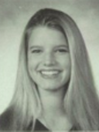 Jessica Simpson high school yearbook photo